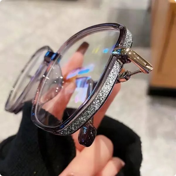 Women's Luxurious Reading Glasses | Crystal Embellished Temples Back