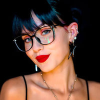 Women's Luxurious Reading Glasses | Crystal Embellished Temples Detail