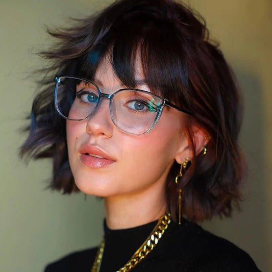 Women's Luxurious Reading Glasses | Crystal Embellished Temples Front