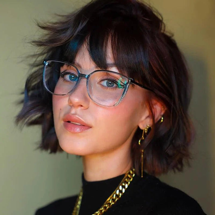 Women's Luxurious Reading Glasses | Crystal Embellished Temples Front