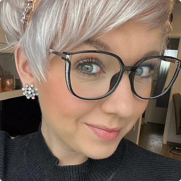 Women's Luxurious Reading Glasses | Crystal Embellished Temples Side