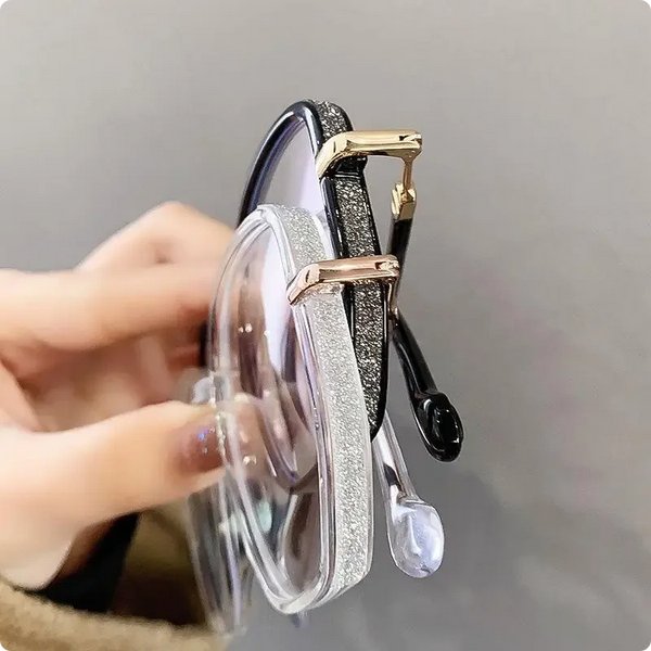 Women's Luxurious Reading Glasses | Crystal Embellished Temples View 11