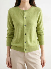 Women's Merino Wool Button Down Cardigan Sweater | Raglan Sleeve Angle