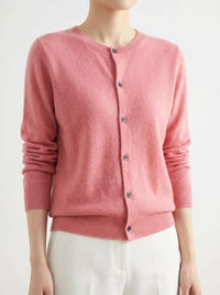 Women's Merino Wool Button Down Cardigan Sweater | Raglan Sleeve Lifestyle