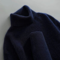 Women's Merino Wool Turtleneck Sweater | Relaxed Everyday Knit Detail