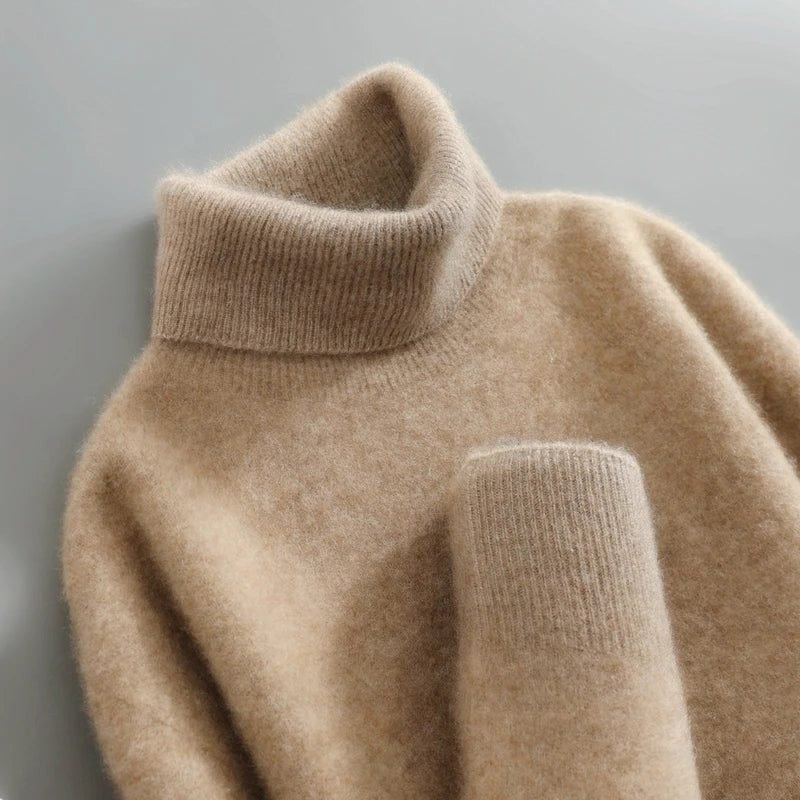 Women's Merino Wool Turtleneck Sweater | Relaxed Everyday Knit Hero