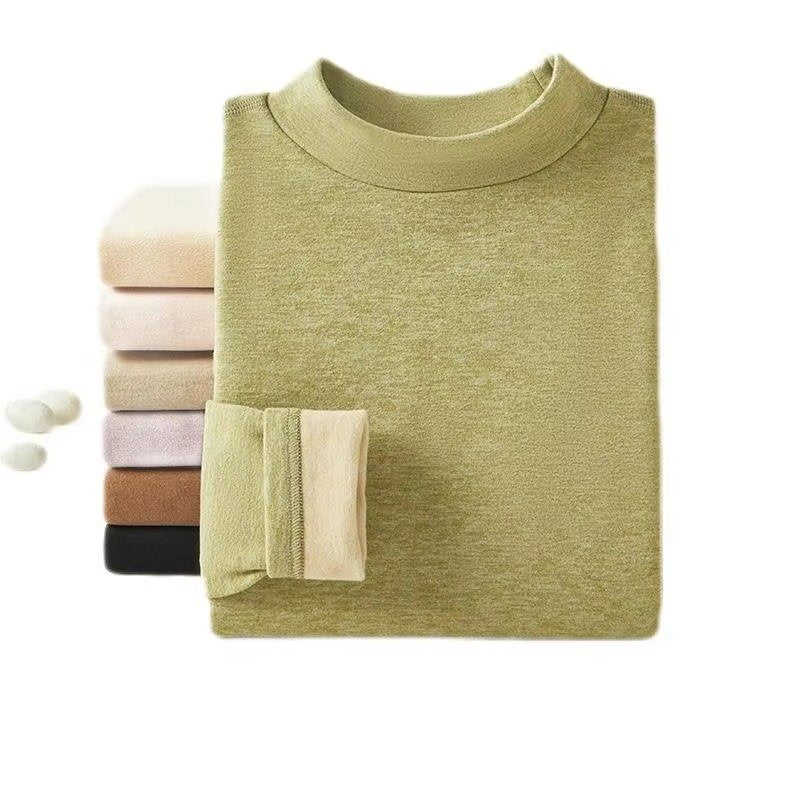 Women's Mock Turtleneck Thermal Underwear Set | Base Layer Close Up