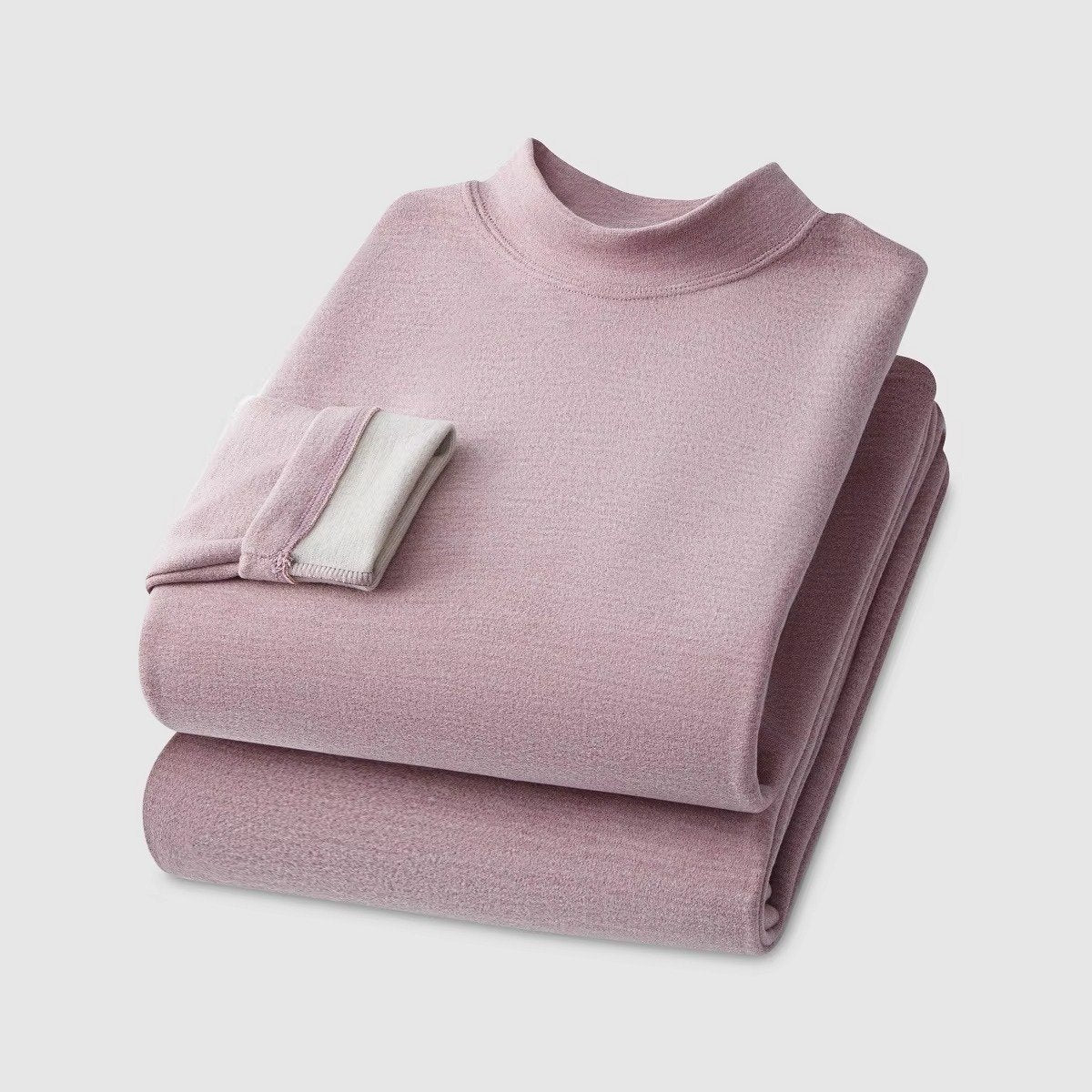 Women's Mock Turtleneck Thermal Underwear Set | Base Layer Side