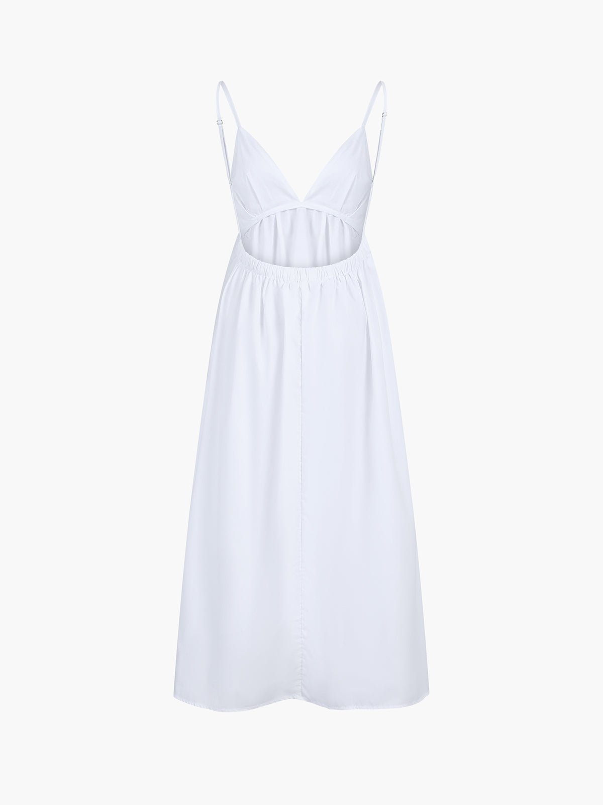 Women's Open Back Coastal Maxi Dress Close Up