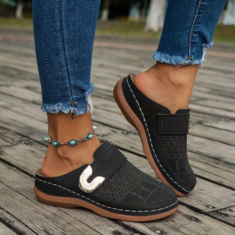 Women's Orthopedic Comfort Slippers | Non-Slip Sole Buckle Back