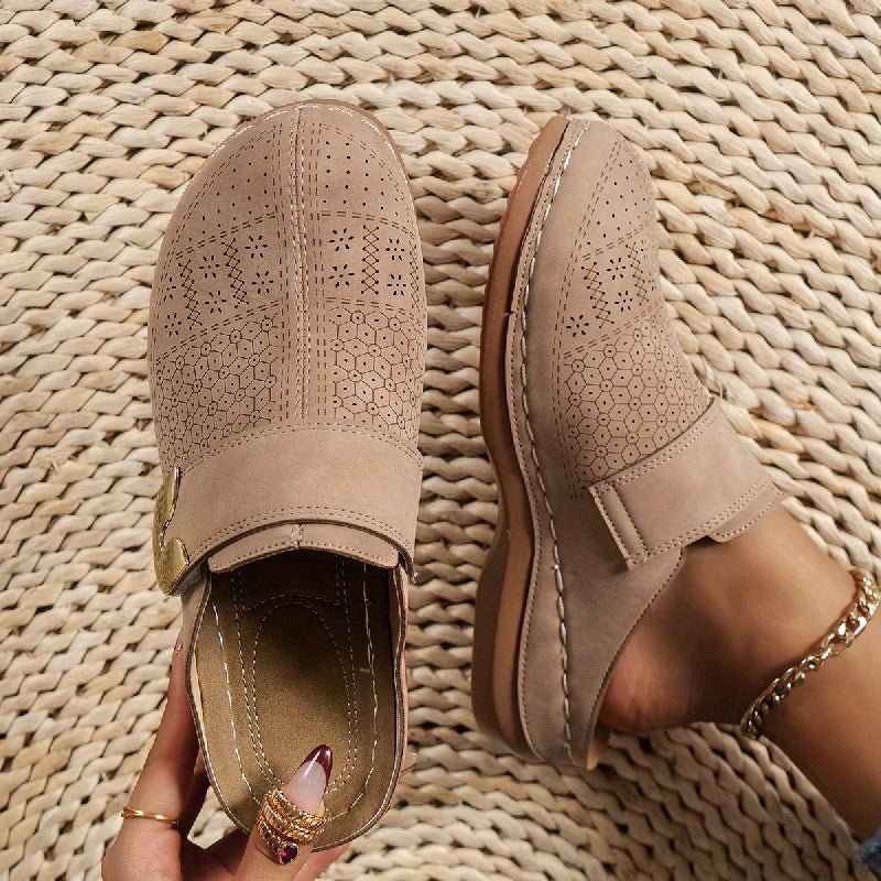 Women's Orthopedic Comfort Slippers | Non-Slip Sole Buckle Side