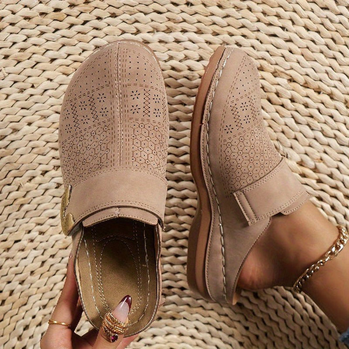 Women's Orthopedic Comfort Slippers | Non-Slip Sole Buckle Side