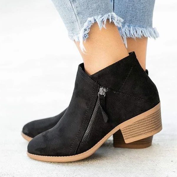 Women's Orthopedic Heel Boots | Side Zipper Detail