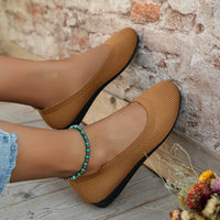 Women's Orthopedic Slip On Sneakers | Ribbed Knit Huarache Angle