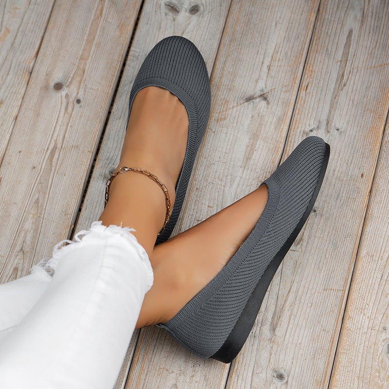 Women's Orthopedic Slip On Sneakers | Ribbed Knit Huarache Hero