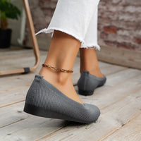 Women's Orthopedic Slip On Sneakers | Ribbed Knit Huarache View 11