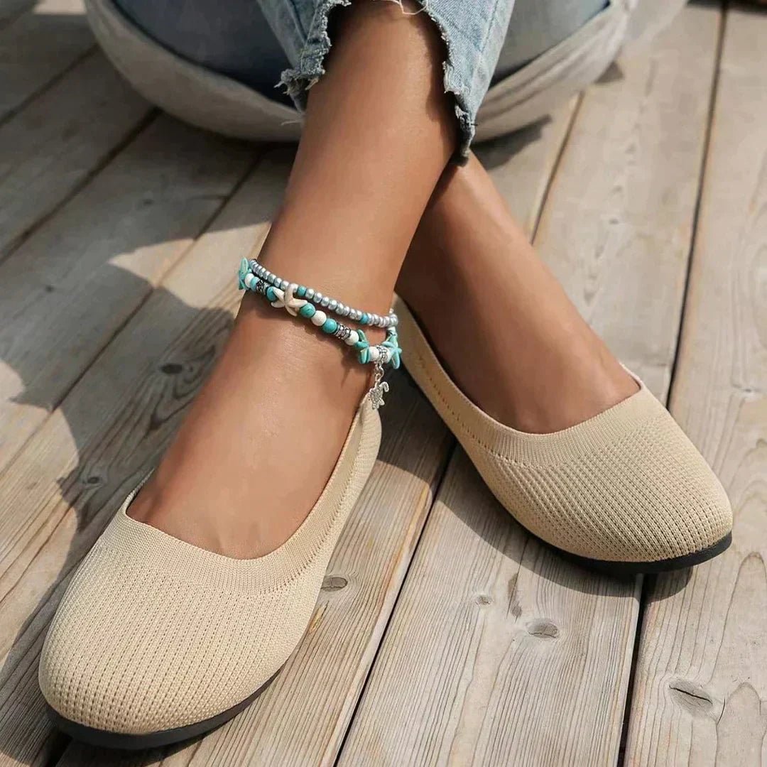 Women's Orthopedic Slip On Sneakers | Ribbed Knit Huarache View 13
