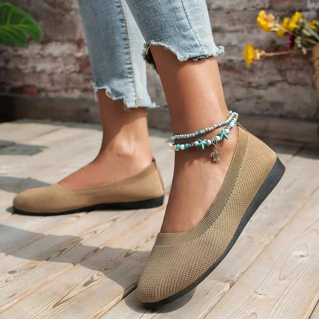 Women's Orthopedic Slip On Sneakers | Ribbed Knit Huarache View 15