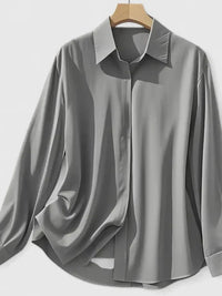 Women's Oversized Button Down Shirt | Long Sleeve Relaxed Fit Front