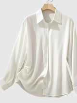 Women's Oversized Button Down Shirt | Long Sleeve Relaxed Fit
