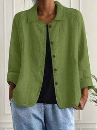 Women's Oversized Button Front Blazer | Relaxed Tailored Jacket View 11