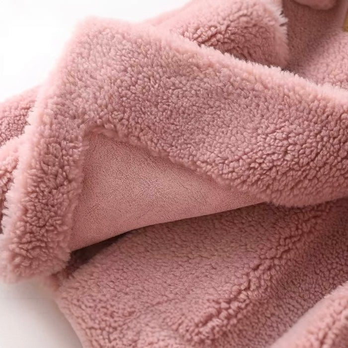 Women's Oversized Shearling Coat | Double-Breasted Lapel Lifestyle