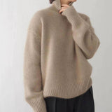 Women's Oversized Turtleneck Sweater | Relaxed Knit Fit