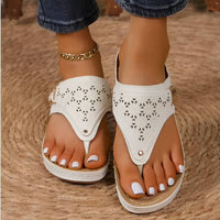 Women's Perforated Orthopedic Walking Sandals | Arch Support Angle