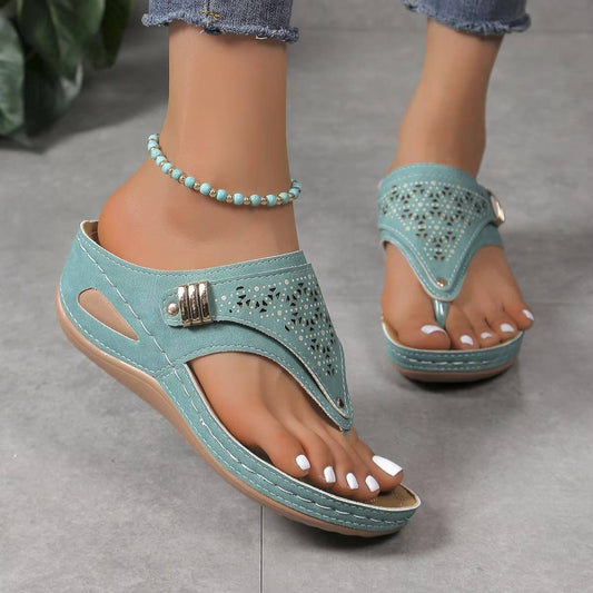 Women's Perforated Orthopedic Walking Sandals | Arch Support Hero