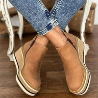 Women's Platform Low Ankle Boots | Side Closure Hero