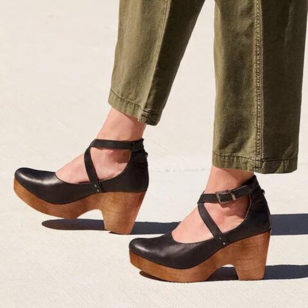 Women's Platform Wedge Heels | Ankle Strap Sandal Hero