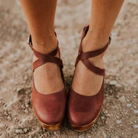 Women's Platform Wedge Heels | Ankle Strap Sandal Side