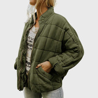 Women's Quilted Oversized Jacket | Relaxed Fit Fall Layer Hero