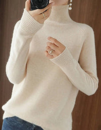 Women's Raglan Sleeve Turtleneck Sweater | Relaxed Knit Back