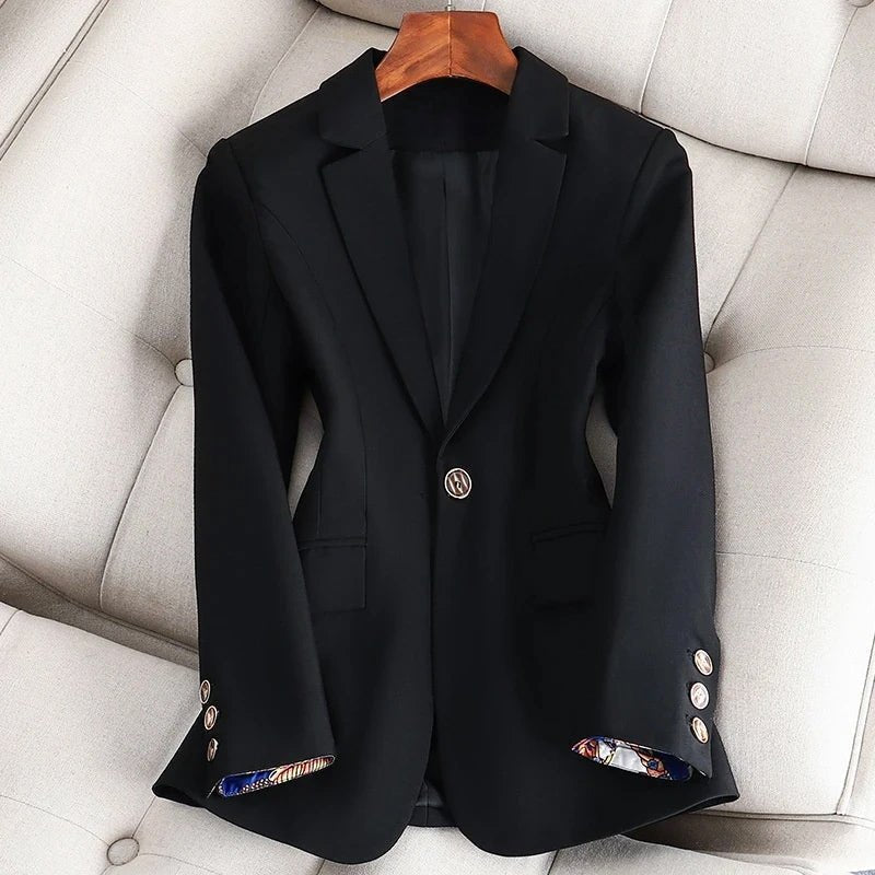 Women's Refined Classic Blazer | Single Button Back