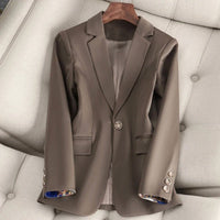 Women's Refined Classic Blazer | Single Button Detail