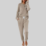 Women's Relaxed Fit Joggers Set | Raglan Sleeve Loungewear