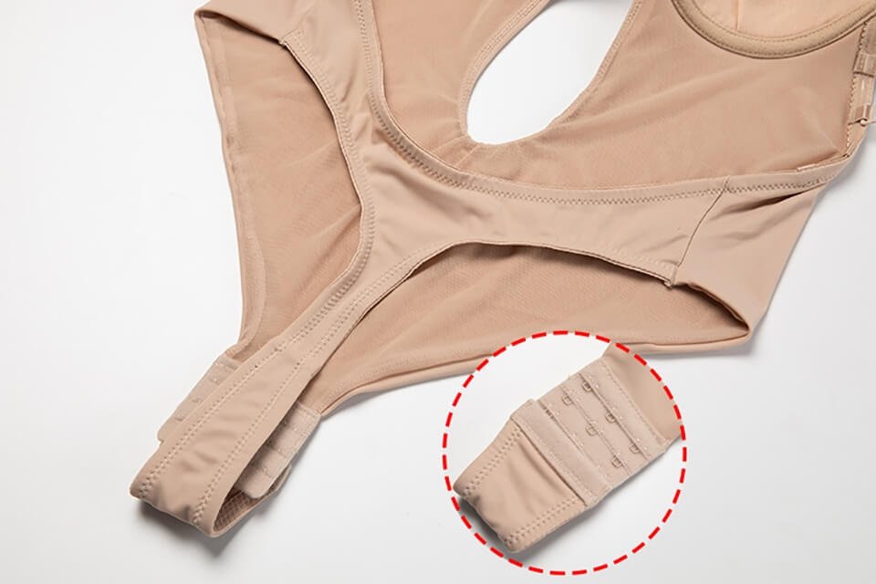 Women's Seamless Backless Body Shaper Bra | Deep Plunge Support Fit Close Up