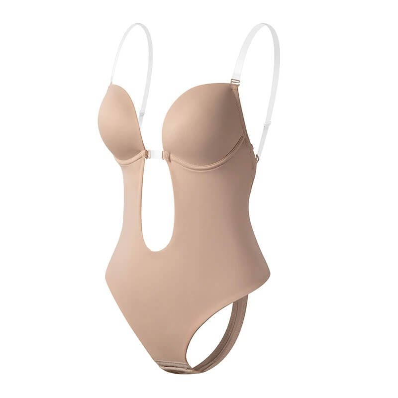 Women's Seamless Backless Body Shaper Bra | Deep Plunge Support Fit Full