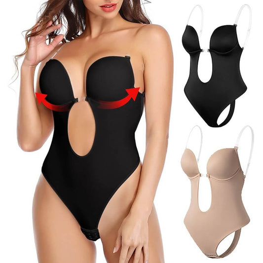 Women's Seamless Backless Body Shaper Bra | Deep Plunge Support Fit Hero