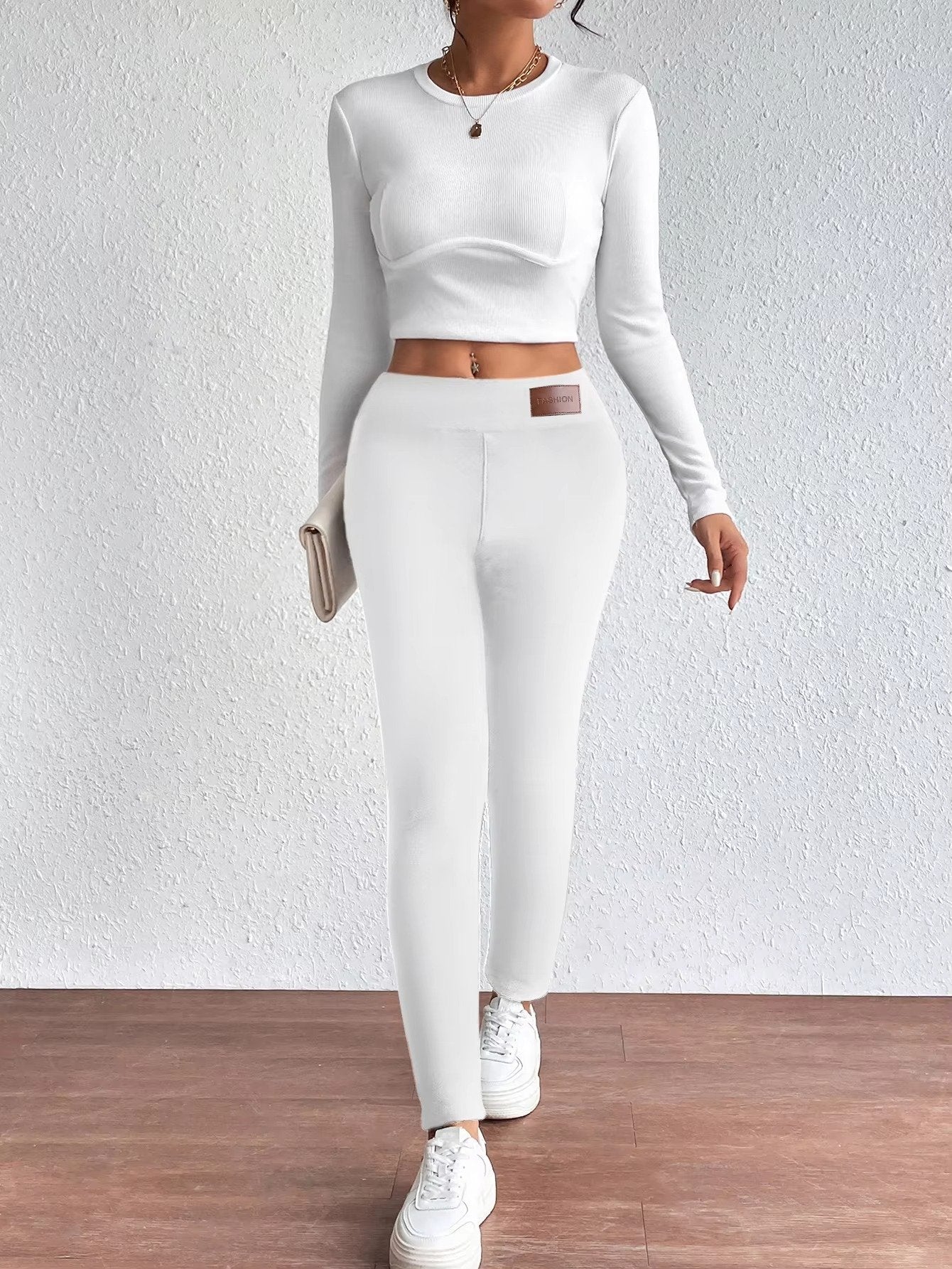 Women's Sherpa-Lined Thermal Leggings | Plush Winter Warm Back