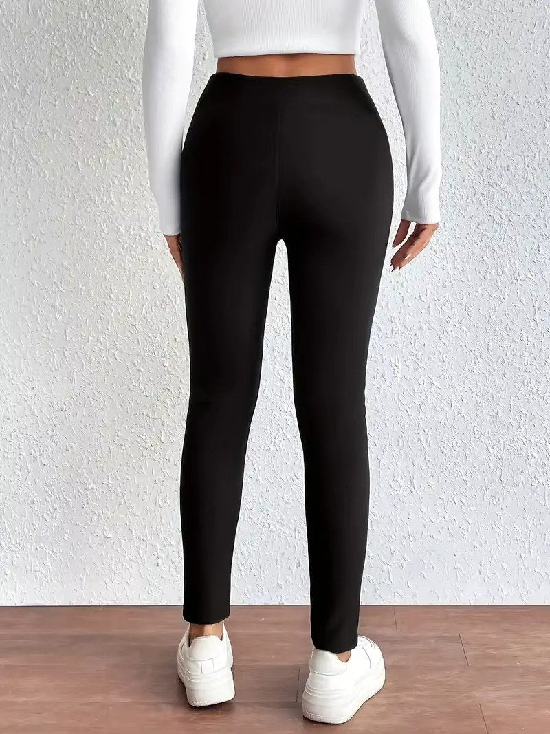 Women's Sherpa-Lined Thermal Leggings | Plush Winter Warm Front
