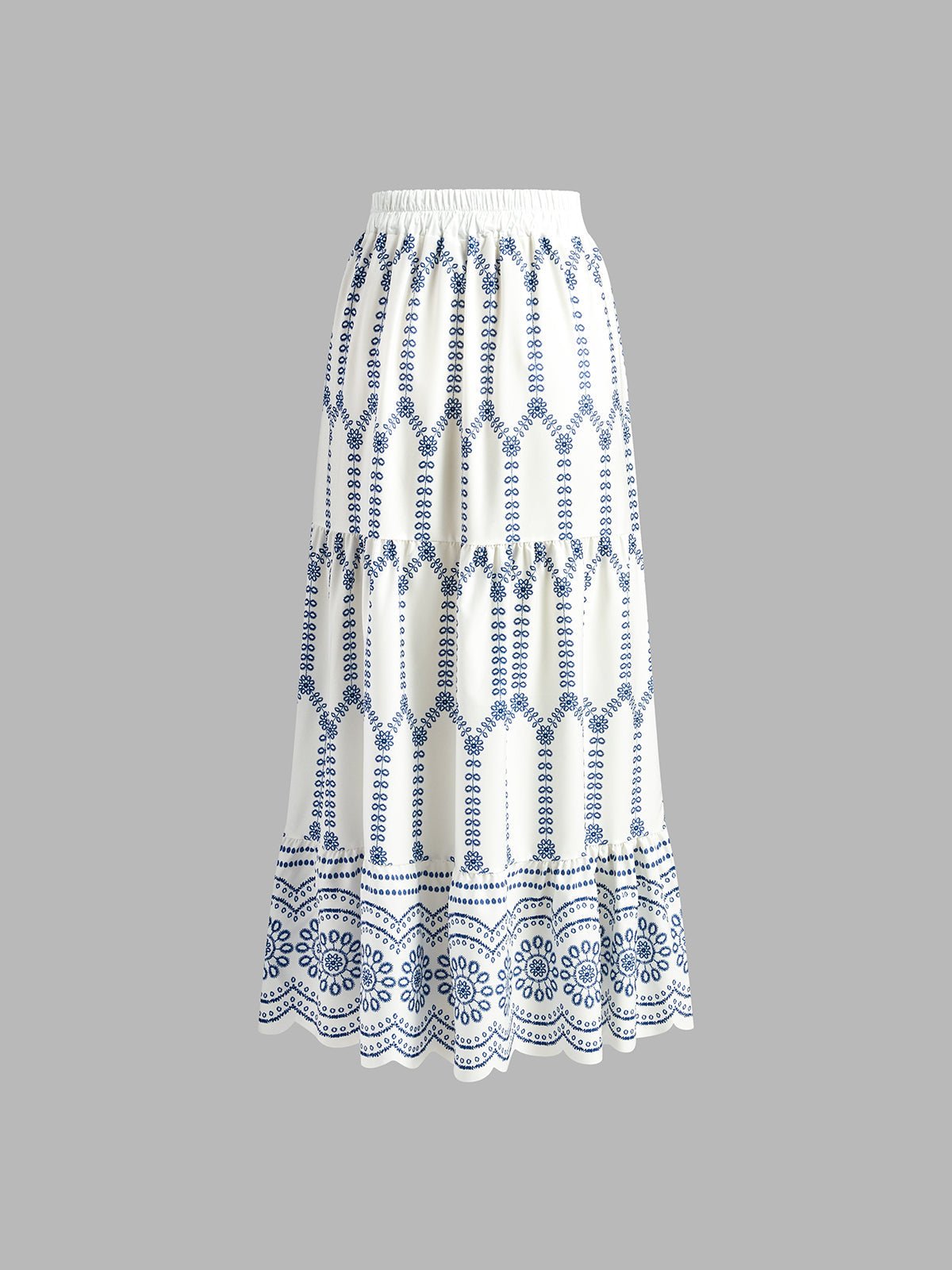 Women's Sleeveless Tie Back Skirt Set | Printed Back