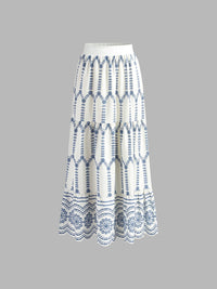 Women's Sleeveless Tie Back Skirt Set | Printed Side