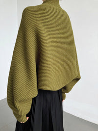 Women's Solid Open-Front Shrug | Balloon Sleeves Side
