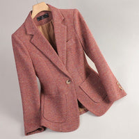 Women's Speckled Wool Blazer | Patch Pocket Tailored Fit Hero