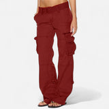 Pantalones cargo rectos de mujer | tiro medio y corte relajado