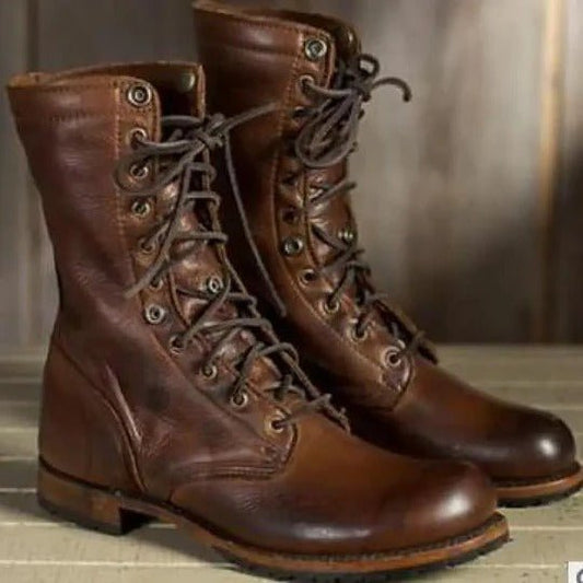 Women's Tall Shaft Lace-Up Boots | Lined Everyday Fit Wait - "lace" is banned. Let me redo: Women's Tall Shaft Lined Boots | Adjustable Everyday Fit Front