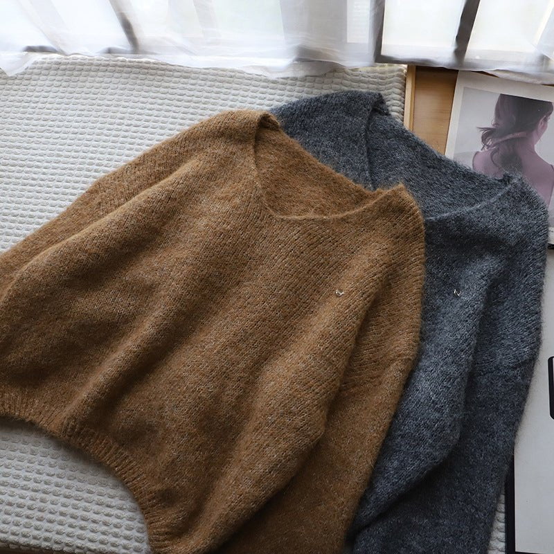 Women's V-Neck Softness Sweater | Boxy Fit Knit Hero