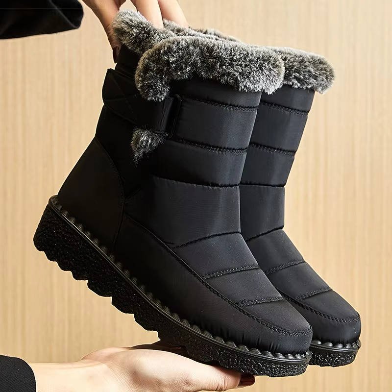 Women's Waterproof Insulated Snow Boots | Fur Cuff Winter Detail